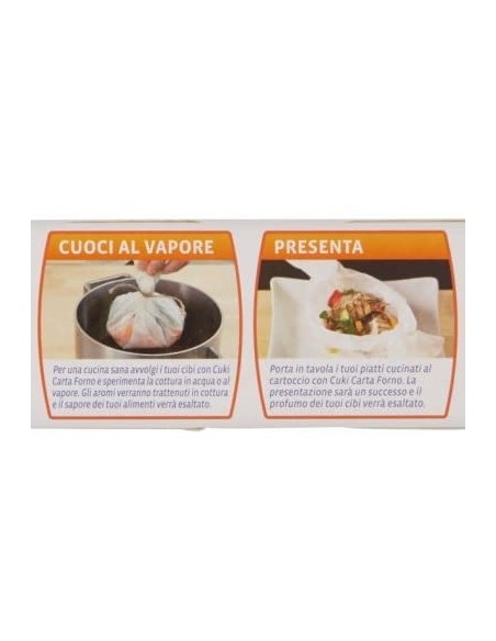 cuki carta forno 25 fogli 33x38cm - pretagliati per adattarsi alle teglie: tuttocasashop.live: carta & monouso