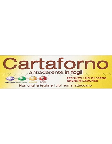 frio carta forno 25 fogli 33x38cm - pretagliati per adattarsi alle teglie: tuttocasashop.live: carta & monouso