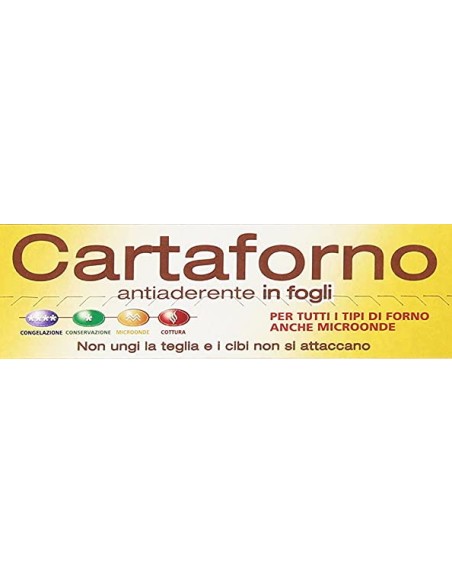 frio carta forno 25 fogli 33x38cm - pretagliati per adattarsi alle teglie: tuttocasashop.live: carta & monouso