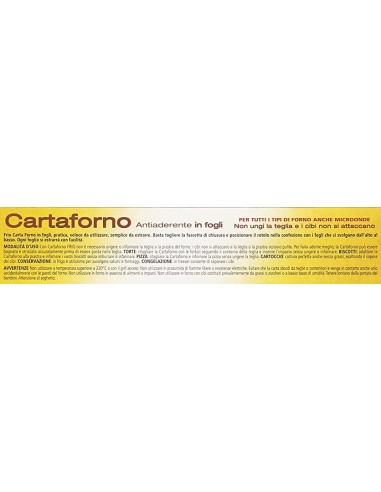 frio carta forno 25 fogli 33x38cm - pretagliati per adattarsi alle teglie: tuttocasashop.live: carta & monouso