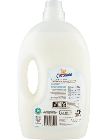 coccolino ammorbidente - 3 litri - 40 lavaggi - delicato e soffice: tuttocasashop.live: prodotti per bucato e tessuti