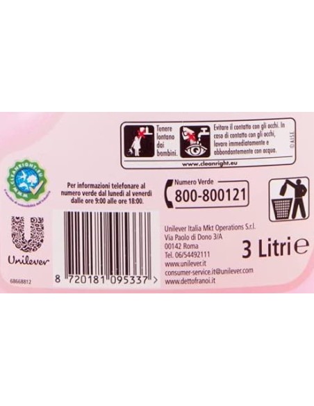 coccolino ammorbidente - 3 litri - 40 lavaggi - sensazione seta: tuttocasashop.live: prodotti per bucato e tessuti