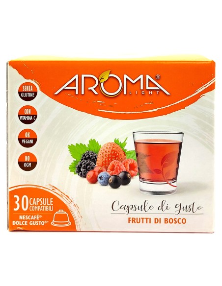 aroma light 30 capsule di gusto - frutti di bosco - nescafe' dolce gusto: tuttocasashop.live: altro - bazar