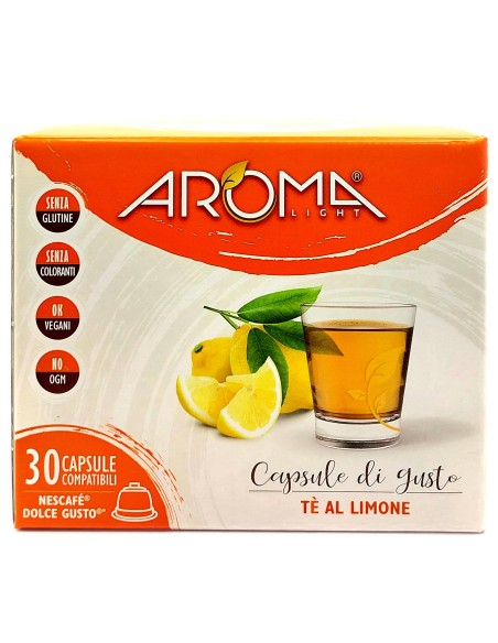 aroma light 30 capsule di gusto - te' al limone - nescafe' dolce gusto: tuttocasashop.live: altro - bazar
