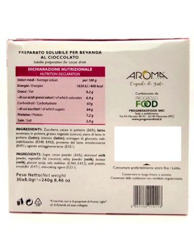 aroma light 30 capsule di gusto - cioccolata - compatibili espresso point: tuttocasashop.live: altro - bazar