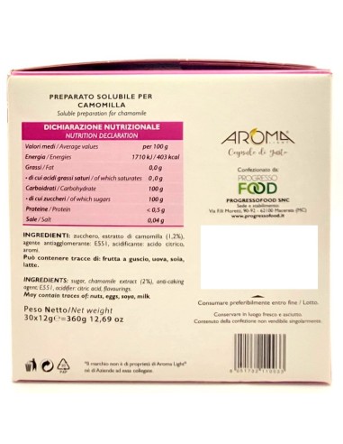 aroma light 30 capsule di gusto - camomilla - compatibili espresso point: tuttocasashop.live: altro - bazar