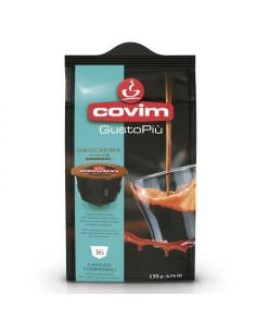 covim gustopiu' caffe' 16 capsule orocrema compatibili nescafe' dolce gusto: tuttocasashop.live: altro - bazar
