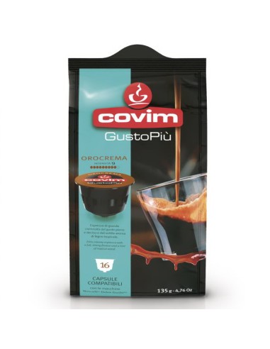 covim gustopiu' caffe' 16 capsule orocrema compatibili nescafe' dolce gusto: tuttocasashop.live: altro - bazar