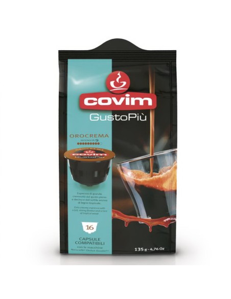 covim gustopiu' caffe' 16 capsule orocrema compatibili nescafe' dolce gusto: tuttocasashop.live: altro - bazar
