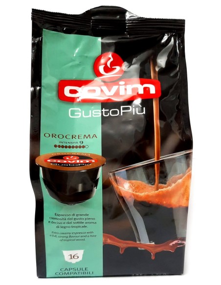 covim gustopiu' caffe' 16 capsule orocrema compatibili nescafe' dolce gusto: tuttocasashop.live: altro - bazar