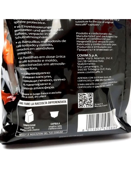 covim gustopiu' caffe' 16 capsule orocrema compatibili nescafe' dolce gusto: tuttocasashop.live: altro - bazar