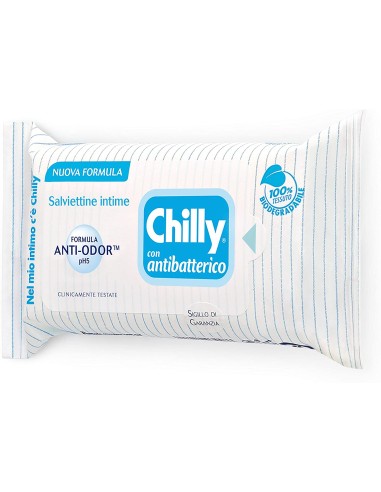 chilly salviettine intime imbevute 15pz - antibatteriche: tuttocasashop.live: igiene e cura della persona