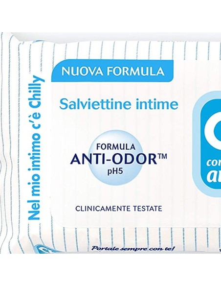 chilly salviettine intime imbevute 15pz - antibatteriche: tuttocasashop.live: igiene e cura della persona