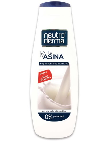 neutroderma bagnoschiuma - 750ml - latte d'asina: tuttocasashop.live: igiene e cura della persona