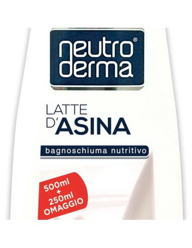 neutroderma bagnoschiuma - 750ml - latte d'asina: tuttocasashop.live: igiene e cura della persona