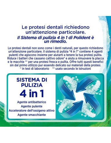 polident 36 compresse effervescenti - 3 minuti - pulizia dentiere e protesi: tuttocasashop.live: igiene e cura della persona
