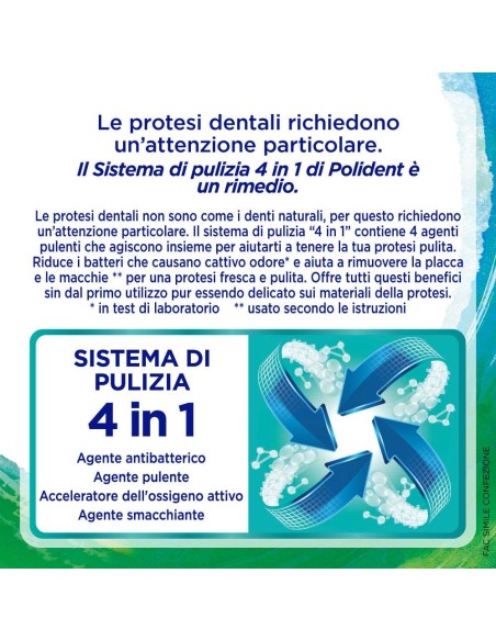 polident 36 compresse effervescenti - 3 minuti - pulizia dentiere e protesi: tuttocasashop.live: igiene e cura della persona