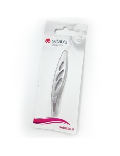 setablu pinze per ciglia con punta obliqua - color inox: tuttocasashop.live: igiene e cura della persona