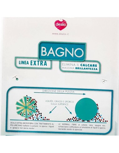 dealo panno microfibra con trattamento al poliuretano - superfici del bagno: tuttocasashop.live: pulizia e cura della casa