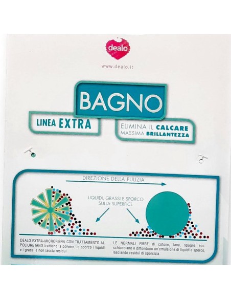 dealo panno microfibra con trattamento al poliuretano - superfici del bagno: tuttocasashop.live: pulizia e cura della casa