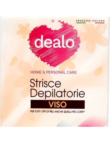 dealo strisce depilatorie pronte viso - 10 pezzi - con argan: tuttocasashop.live: igiene e cura della persona