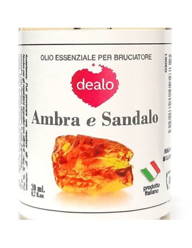 dealo deodorante essential oil 20ml - flacone con contagocce ambra e sandalo: tuttocasashop.live: pulizia e cura della casa