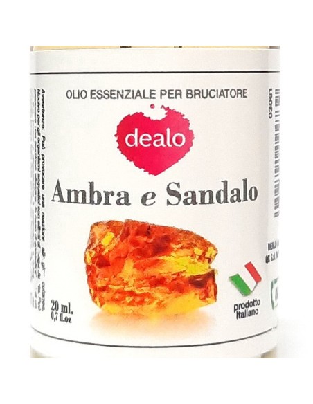 dealo deodorante essential oil 20ml - flacone con contagocce ambra e sandalo: tuttocasashop.live: pulizia e cura della casa