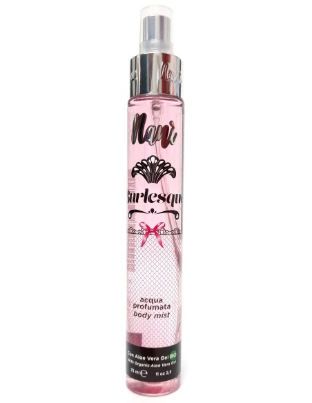 nani' acqua profumata body mist con aloe vera gel bio 75ml - burlesque: tuttocasashop.live: igiene e cura della persona