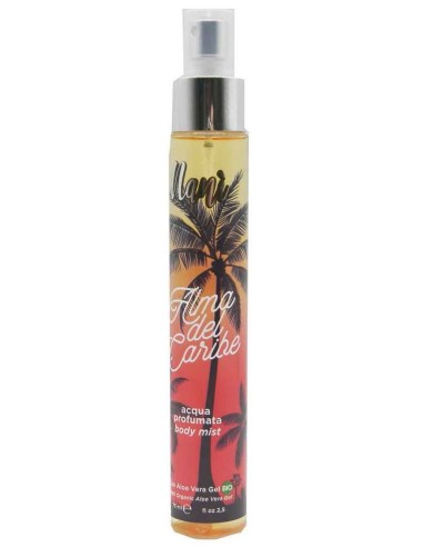 nani' acqua profumata body mist con aloe vera gel bio 75ml - alma de caribe: tuttocasashop.live: igiene e cura della persona