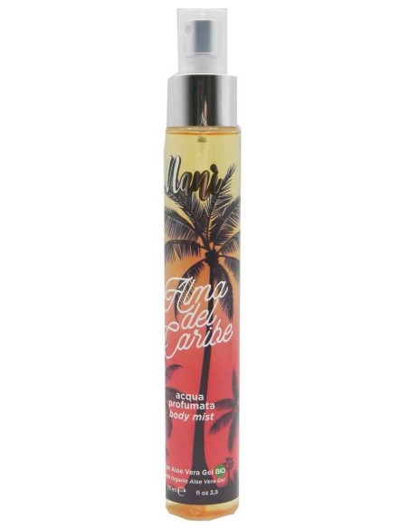 nani' acqua profumata body mist con aloe vera gel bio 75ml - alma de caribe: tuttocasashop.live: igiene e cura della persona
