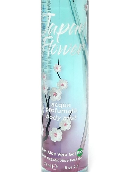 nani' acqua profumata body mist con aloe vera gel bio 75ml - japan flower: tuttocasashop.live: igiene e cura della persona