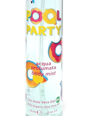 nani' acqua profumata body mist con aloe vera gel bio 75ml - pool party: tuttocasashop.live: igiene e cura della persona