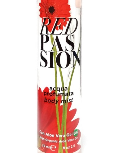 nani' acqua profumata body mist con aloe vera gel bio 75ml - red passion: tuttocasashop.live: igiene e cura della persona