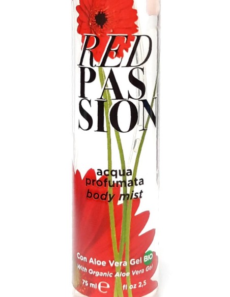 nani' acqua profumata body mist con aloe vera gel bio 75ml - red passion: tuttocasashop.live: igiene e cura della persona