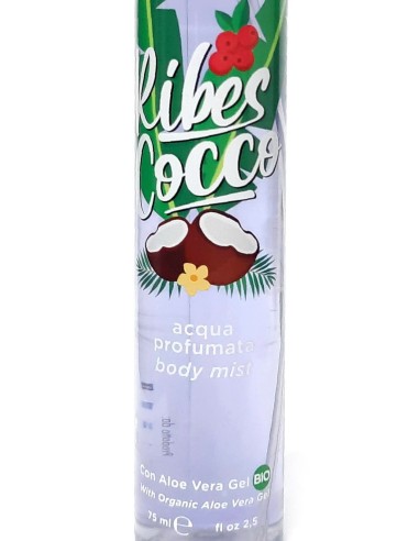 nani' acqua profumata body mist con aloe vera gel bio 75ml - ribes & cocco: tuttocasashop.live: igiene e cura della persona