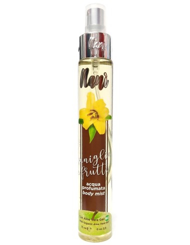 nani' acqua profumata body mist con aloe vera gel bio 75ml - vaniglia: tuttocasashop.live: igiene e cura della persona