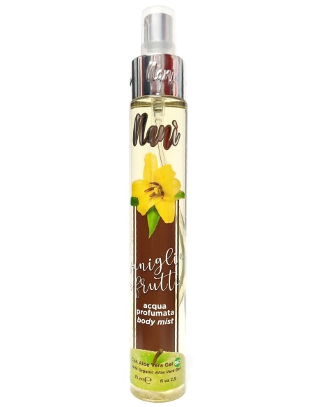nani' acqua profumata body mist con aloe vera gel bio 75ml - vaniglia: tuttocasashop.live: igiene e cura della persona