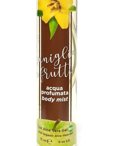 nani' acqua profumata body mist con aloe vera gel bio 75ml - vaniglia: tuttocasashop.live: igiene e cura della persona