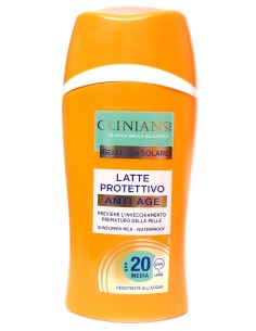 clinians anti age latte protettivo solare - 200ml - spf 20 protezione media: tuttocasashop.live: igiene e cura della persona