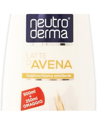 neutroderma bagnoschiuma - 750ml - latte d'avena: tuttocasashop.live: igiene e cura della persona