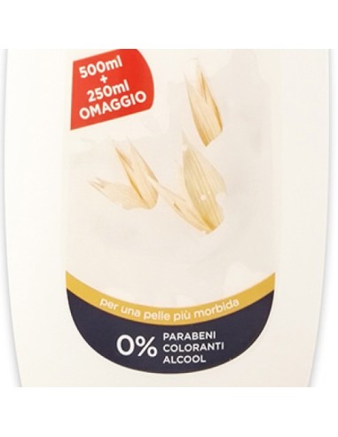neutroderma bagnoschiuma - 750ml - latte d'avena: tuttocasashop.live: igiene e cura della persona