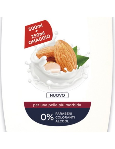 neutroderma bagnoschiuma - 750ml - latte di mandorla: tuttocasashop.live: igiene e cura della persona