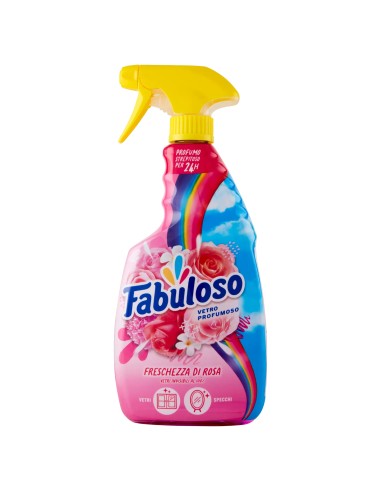 fabuloso vetri profumoso spray 600ml - freschezza di rosa - vetri e specchi: tuttocasashop.live: pulizia e cura della casa