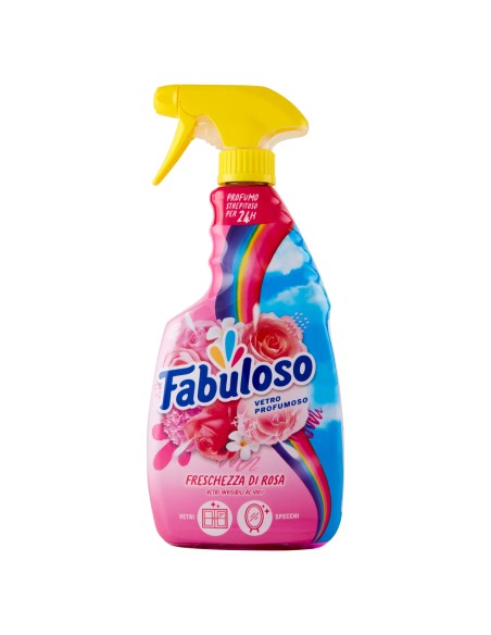 fabuloso vetri profumoso spray 600ml - freschezza di rosa - vetri e specchi: tuttocasashop.live: pulizia e cura della casa