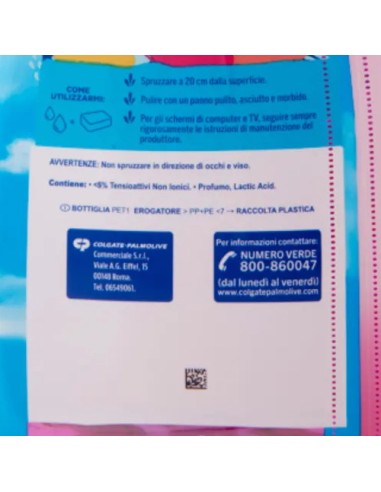 fabuloso vetri profumoso spray 600ml - freschezza di rosa - vetri e specchi: tuttocasashop.live: pulizia e cura della casa