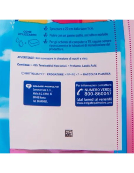 fabuloso vetri profumoso spray 600ml - freschezza di rosa - vetri e specchi: tuttocasashop.live: pulizia e cura della casa
