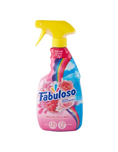 fabuloso vetri profumoso spray 600ml - freschezza di rosa - vetri e specchi: tuttocasashop.live: pulizia e cura della casa