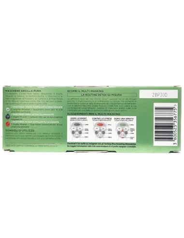 l'oreal skin expert multi-masking maschere viso argilla pura - mini set tris: tuttocasashop.live: igiene e cura della persona