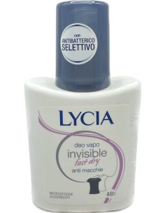 lycia deodorante vapo no-gas 75ml - invisible dry - non macchia: tuttocasashop.live: igiene e cura della persona