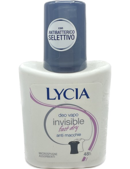 lycia deodorante vapo no-gas 75ml - invisible dry - non macchia: tuttocasashop.live: igiene e cura della persona